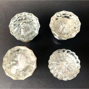 4 Vintage Glass Door Handle Door Knobs Glass Door Handles Fluted